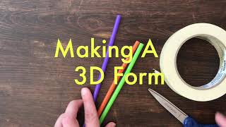 Making A 3D Shape Tetrahedron [upl. by Marjana]