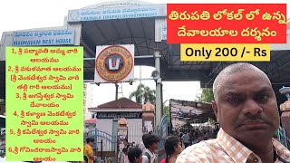 తిరుపతి లోకల్ లో ఉన్న దేవాలయాల దర్శనం Only 200  RsVisiting temples in Tirupati local 200  Rs [upl. by Rodgers]