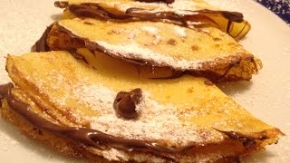 Crepes alla Nutella Chef Stefano Barbato [upl. by Ahsenav689]