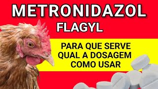 METRONIDAZOL Flagyl PARA GALINHAS [upl. by Collins]