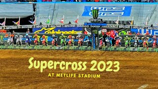 MY FIRST TIME EXPERIENCE AT MONSTER ENERGY SUPERCROSS 2023  MOTOCROSS RACING  METLIFE STADIUM [upl. by Harifaz240]