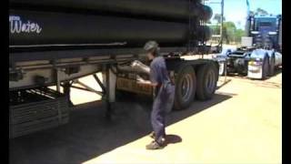 Road train cab ride 18 liter V8 CAT powered Kenworth [upl. by Faus]