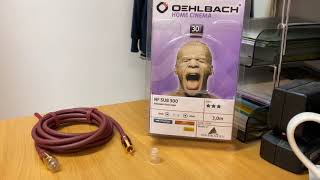 Oehlbach OB20533 Subwoofer Cable Product Preview [upl. by Hairam]