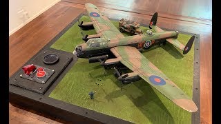 Tamiya 148 Scale RAF Lancaster Bomber Airfield Diorama  Fully Operational  Part 5a [upl. by Jenica]