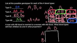 How to solve ABO blood type problems [upl. by Gurango]