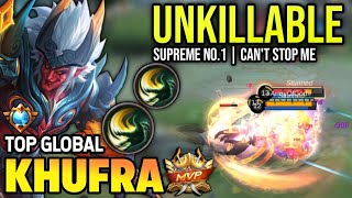 KHUFRA BEST BUILD 2023  TOP GLOBAL KHUFRA GAMEPLAY  MOBILE LEGENDS✓ [upl. by Darian]