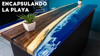 TUTORIAL 🔅Acabado CRISTAL con resina EPÓXICA TABLERO de MADERA con EPOXY [upl. by Atsiuqal]