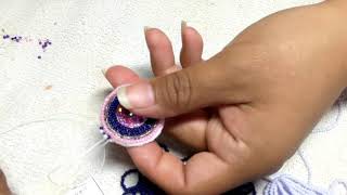 Edging Beaded Earrings Tutorial [upl. by Alene]