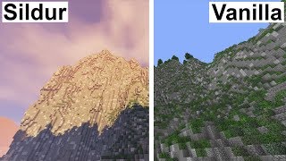 Minecraft Vanilla VS Sildurs Shaders 4K60FPS [upl. by Asiuol302]