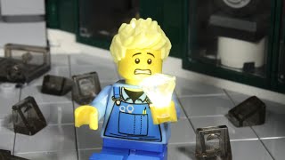 LEGO Handyman gets Electrocuted  Lego Stop Motion [upl. by Glassco]