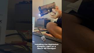 How to install the Nightstick 850 lumens Weapon Light to a Glock 49 glock nightstick [upl. by Mosera261]