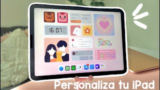 Cómo personalizar los widgets de tu iPad 2024 💛🏡  Aesthetic widgets wallpaper [upl. by Ecerahs494]