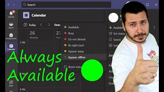 How to stay AVAILABLE on Microsoft Teams ALL THE TIME [upl. by Darcie]