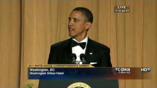 CSPAN President Obama at the 2011 White House Correspondents Dinner [upl. by Meurer]