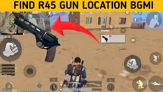 R45 PISTOL IN WHICH MAP  R45 PUBG MOBILE WHERE TO FIND  SCOORYT [upl. by Law]