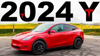 NEW 2024 Tesla Model Y  Its FINALLY Here [upl. by Aicetel]