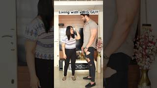 Tall boy and short girl love story🤣 Living with Big guy🔥Sachin Mann Shorts🔥 Comedy Laugh Viral [upl. by Ahsat]