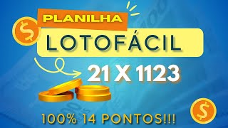 PLANILHA 21 X 1123 100 14 PONTOS [upl. by Nerehs]