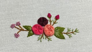 Woven Rose  Woven Wheel stitch  Spider Web Stitch  Spider Web Rose  Embroidery videos  Flower [upl. by Nilrak715]