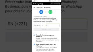 Page Facebook Comment associer votre numéro WhatsApp et votre page Facebook [upl. by Lorens]