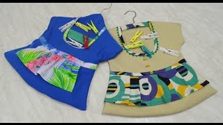 Clothes Peg Dress Clothespin Bag  easy made  Lilo Siegel [upl. by Aitselec]