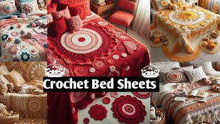 Bed sheets crochet ides [upl. by Jardena]