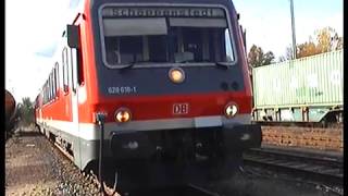 Führerstandsmitfahrt BR 628 von Helmstedt nach Wolfenbüttel [upl. by Enomahs59]