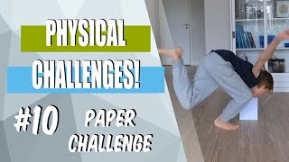 Physical Challenges  10 the paper  PE at homeschool activity [upl. by Murtha]