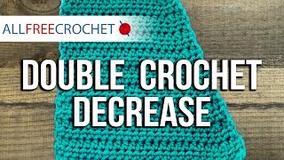 Double Crochet Decrease LeftHanded Tutorial [upl. by Midas]