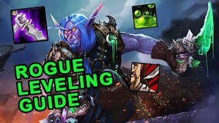 Classic WoW Rogue Leveling Guide  Talents Rotation amp Weapon Progression [upl. by Martinsen546]