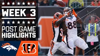 Broncos vs Bengals  NFL Week 3 Game Highlights [upl. by Pavyer]