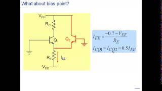 differential amplifier part 1 EE210 L35 [upl. by Einot]