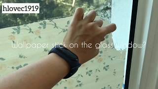 HOUSEHOLD  1minute solution  How to remove wallpaper from glass window [upl. by Aryn]