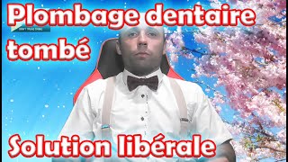 Plombage dentaire tombé rage de dent remplacement par pensivement dentaire ou dent artificiel [upl. by Adeirf812]