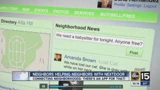 Neighbors help neighbors with Nextdoor app [upl. by Balch]