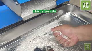 Onsite test of sericite selected from quartz sand [upl. by Iroc]