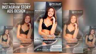 Product Instagram Story Ads Design  Instagram Story Design In Photoshop  Google Display Ads Design [upl. by Garris]