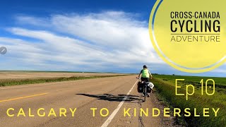 CrossCanada Cycling Adventure  Ep 10  Calgary AB to Kindersley SK [upl. by Spratt180]