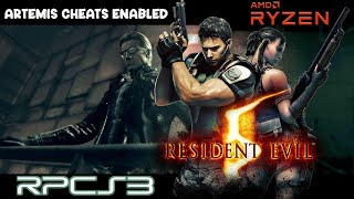 RPCS3 v27  Resident Evil 5 BLUS30491 v0101  Artemis Cheats Enabled Files in Description [upl. by Aneehsor]