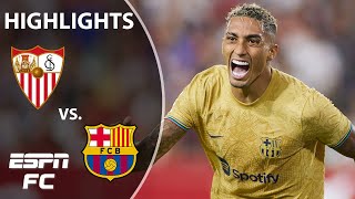 Barcelona vs Sevilla  LaLiga Highlights  ESPN FC [upl. by Enaitsirhc]