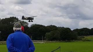 10s Electric Westland Lysander flown by Simon Isley at Melton and District Model Clubs fly in [upl. by Ennairrac]