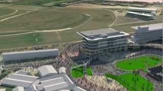 Cheltenham Racecourse development flyover [upl. by Emilee]