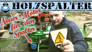 🪓Holzspalter🪓 Neuer Motor🤩für den Kretzer Liegendspalter🔧 [upl. by Annaet]