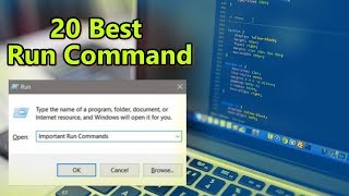 20 Important Run Commands Every Windows User Should Know [upl. by Ttimme]