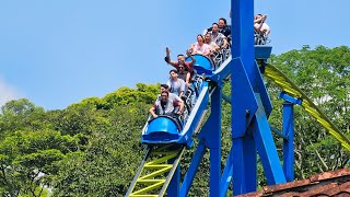 Parque del Café  Montaña Rusa exZambezi Zinger  Worlds of Fun  HD Onride POV [upl. by Evot827]