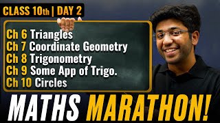 Class 10th Maths Marathon  CH 6 to CH 10 🔥  Shobhit Nirwan [upl. by Brodeur]