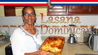 Receta Lasaña Estilo Dominicana  Cocinando con Yolanda [upl. by Delanty]