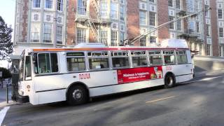 San Francisco MUNI SFMTA Trolleybuses Part II [upl. by Vernice476]