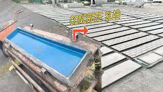 How to Make Precast Concrete Plates Slabs  Marking process [upl. by Aratak]