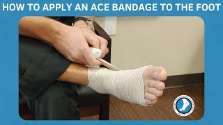 How to Apply an Ace Bandage to the Foot [upl. by Agripina]